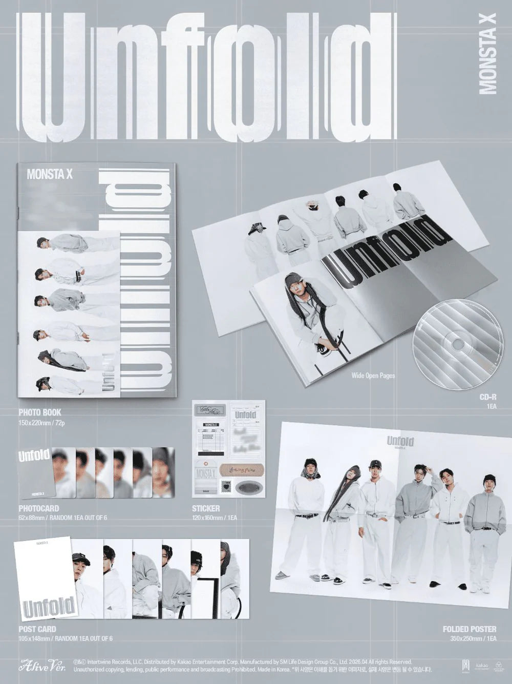 MONSTA X - UNFOLD [next restock]