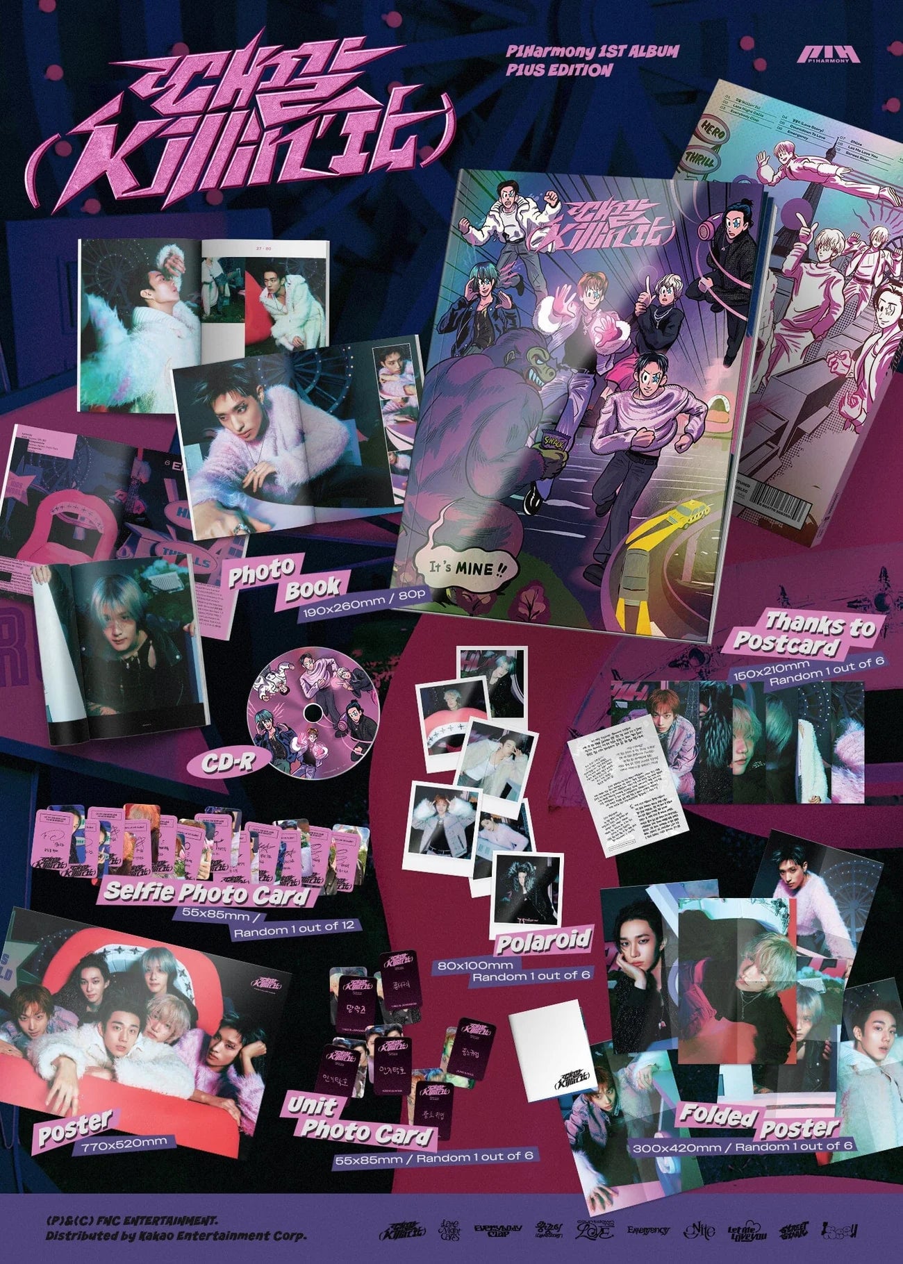 P1HARMONY - KILLIN IT (1ST FULL ALBUM) P1US EDITION [next restock]