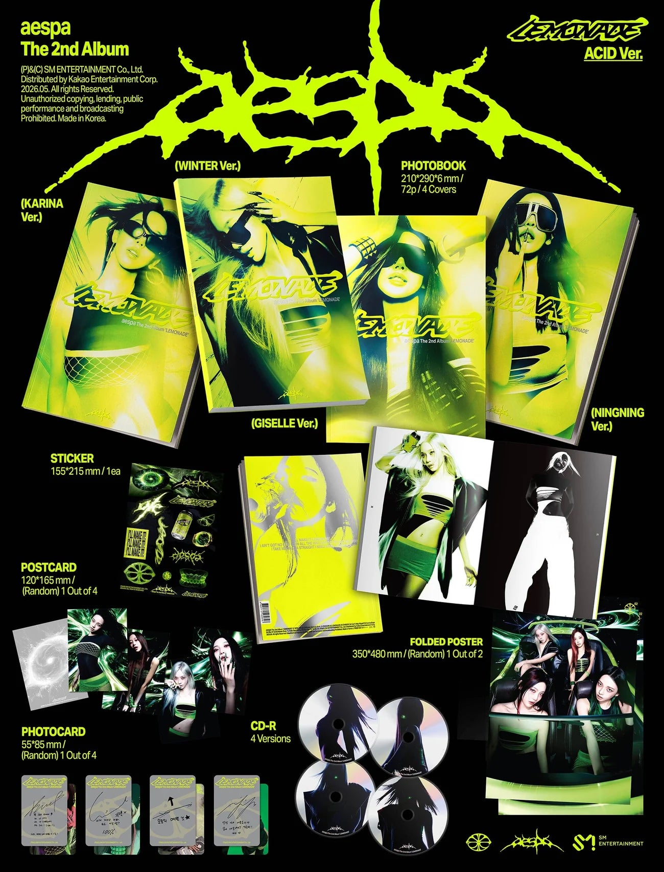 AESPA - LEMONADE ACID ver. [next restock]