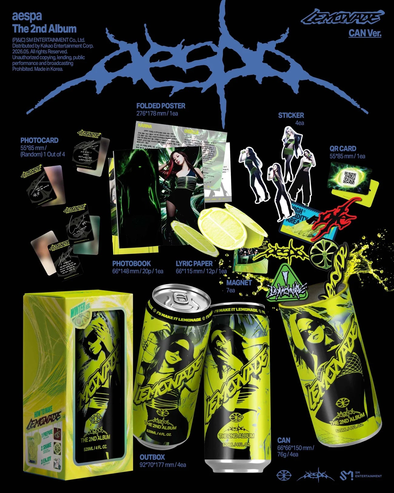 AESPA - LEMONADE CAN ver. [next restock]