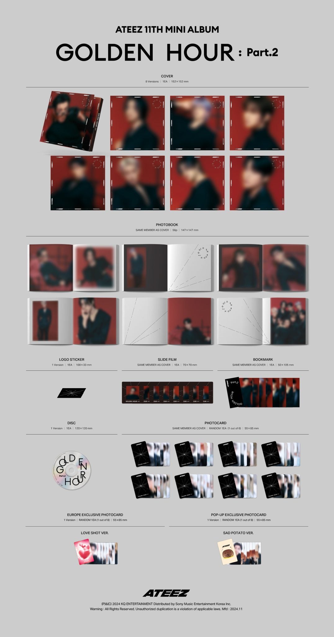 ATEEZ - GOLDEN HOUR PART. 2 (Digipack) [JULY restock]