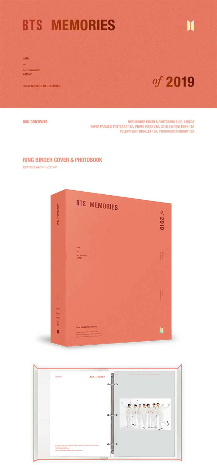 BTS - MEMORIES OF 2019 (DVD) [next restock]
