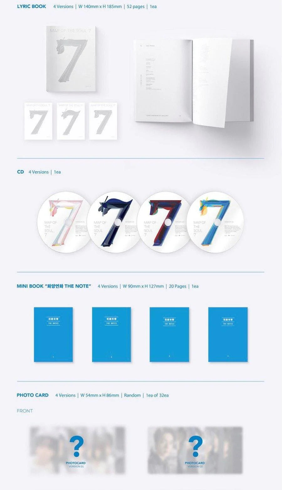 BTS - MAP OF THE SOUL : 7 [next restock]