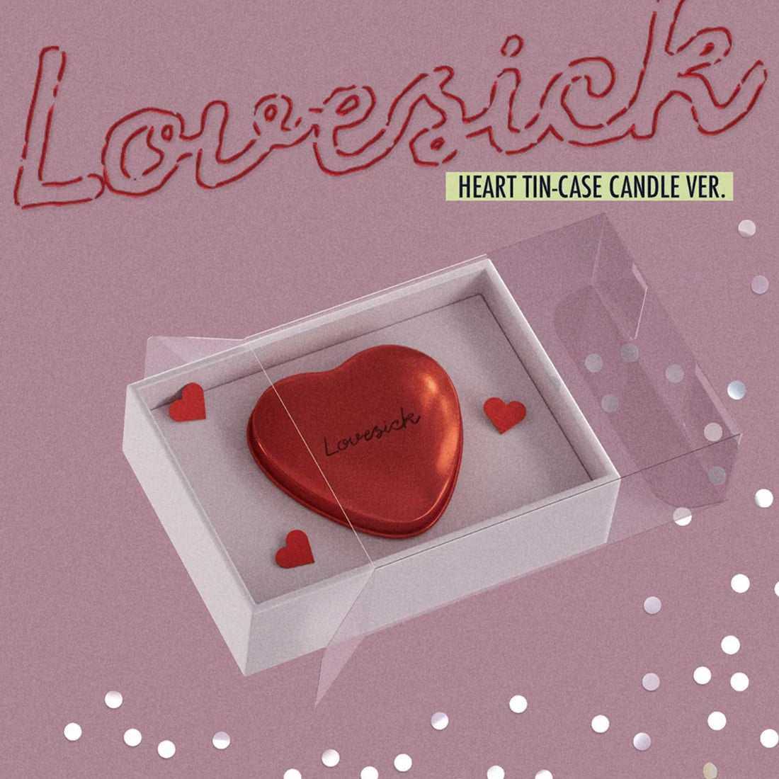 CHAERYEONG (ITZY) - LOVESICK (HEART TIN-CASE CANDLE VER.) + FANSSHOP GIFT