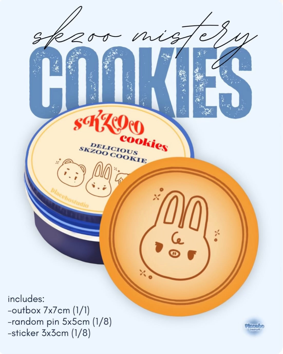 FANMADE - SKZOO COOKIES (MISTERY PLUSH PINS) [PRE-ORDER]