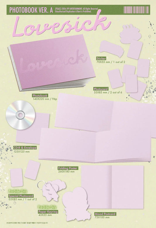 CHAERYEONG (ITZY) - LOVESICK (PHOTOBOOK VER.)+ FANSSHOP GIFT